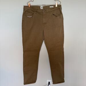 Flint & Tinder Chino Pants Mens 38x34 Slim Fit Beige Khaki Preppy Office Stretch